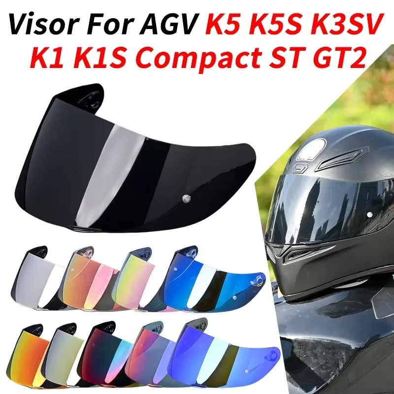 

For AGV K5 K5S K3SV K1 K1S Compact ST Motorcycle Helmets Visors Shield Glasses Anti-fog Pinlock Film Sunglass Safety Glasses