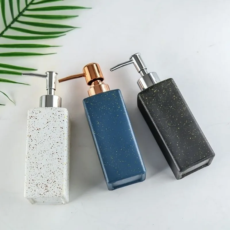 Modern Hand Sanitizer Glass Soap Container Home Hotel Make-up Remover Shampoo Collection Bottle Bathroom Decoration Accessories