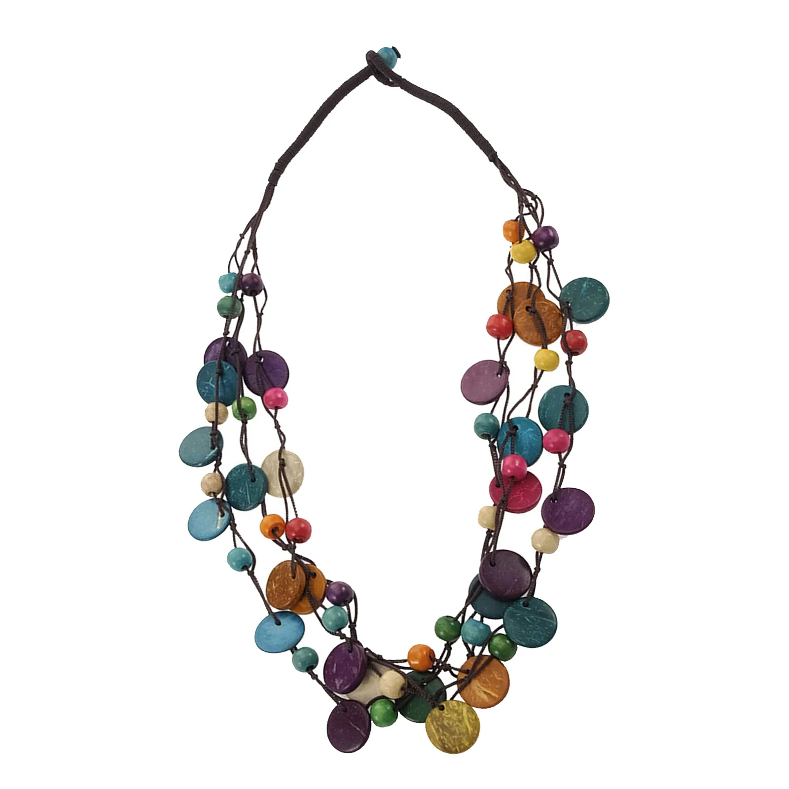 

2 Pcs Seashell Necklace Chain Boho Necklaces Women Bohemia for Retro Style African Beach