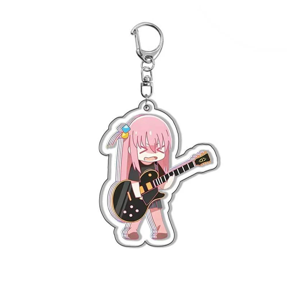 Anime BOCCHI THE ROCK! Key Ring Character Acrylic Key Chain Model Hidori Ijichi Nijika Yamada Ryo Kita Ikuyo Collect Toy Gifts