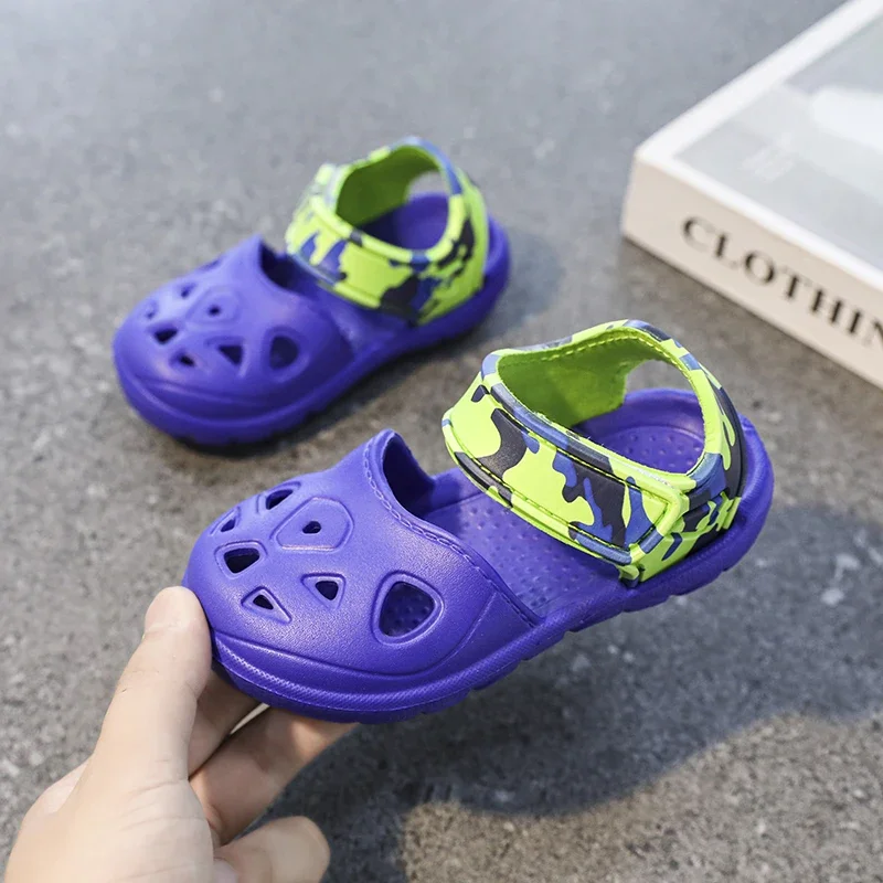 Children's Sandals Summer Breathable Boys' Fashion Sandal Outdoor Beach Shoe Non-slip Baby Toe-toe Hole Shoe Garden Kid's Shoes