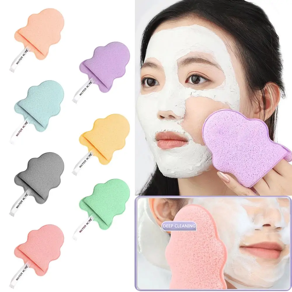ฟองน้ำแต่งหน้าขนาดใหญ่ นุ่ม ทำความสะอาดผิวหน้า แผ่นล้างหน้า อุปกรณ์ทำความสะอาดผิว เครื่องมือดูแลผิวหน้า อุปกรณ์สำหรับผิวหน้า ใช้ในชีวิตประจำวัน เครื่องสำอาง