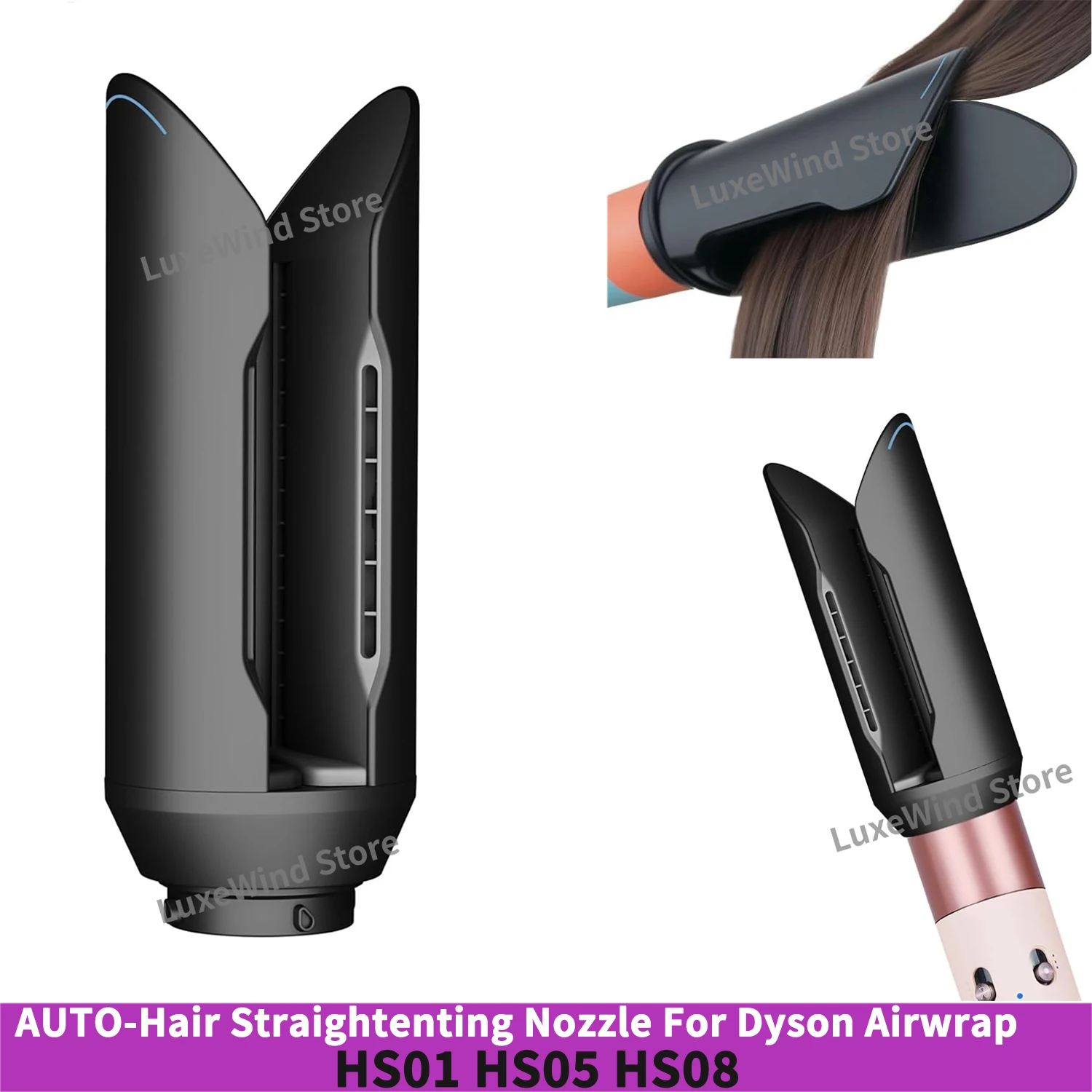Auto Hair Straightenting Airsmooth Attachment for Dyson Airwrap HS01/05/08 Nozzle for Smooth Hair Style Air Stright Nozzle
