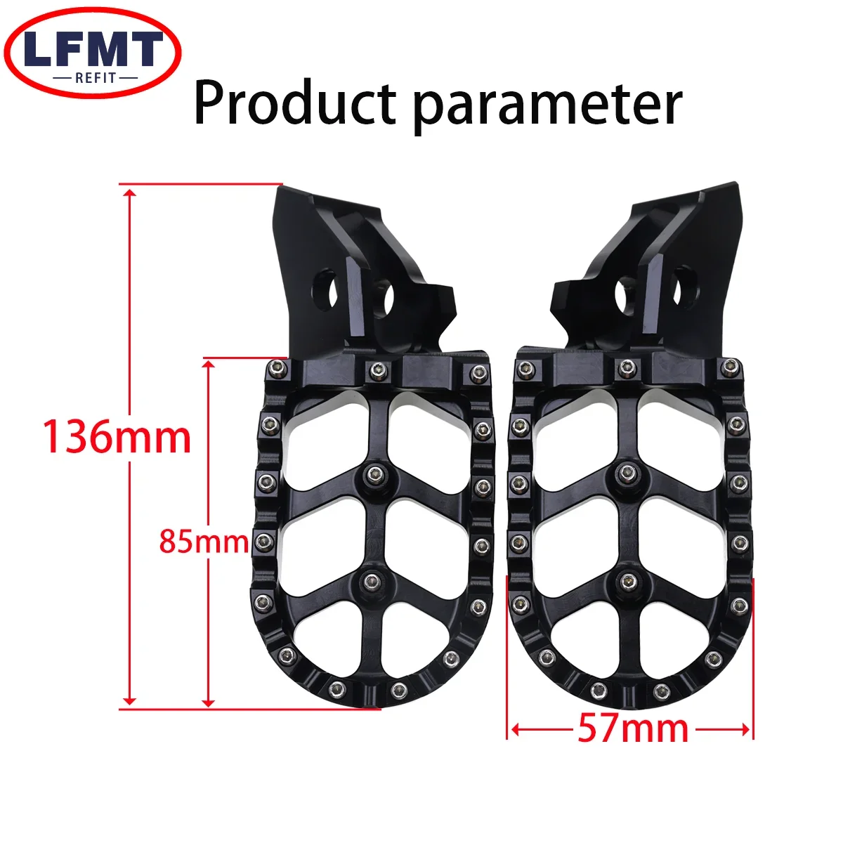 Motorcycle Footrest For Surron Ultra Bee Sur-Ron Foot Pegs Footpegs Rests Pedals Pegs Electric Vehicle Enduro Dirt Bike Parts