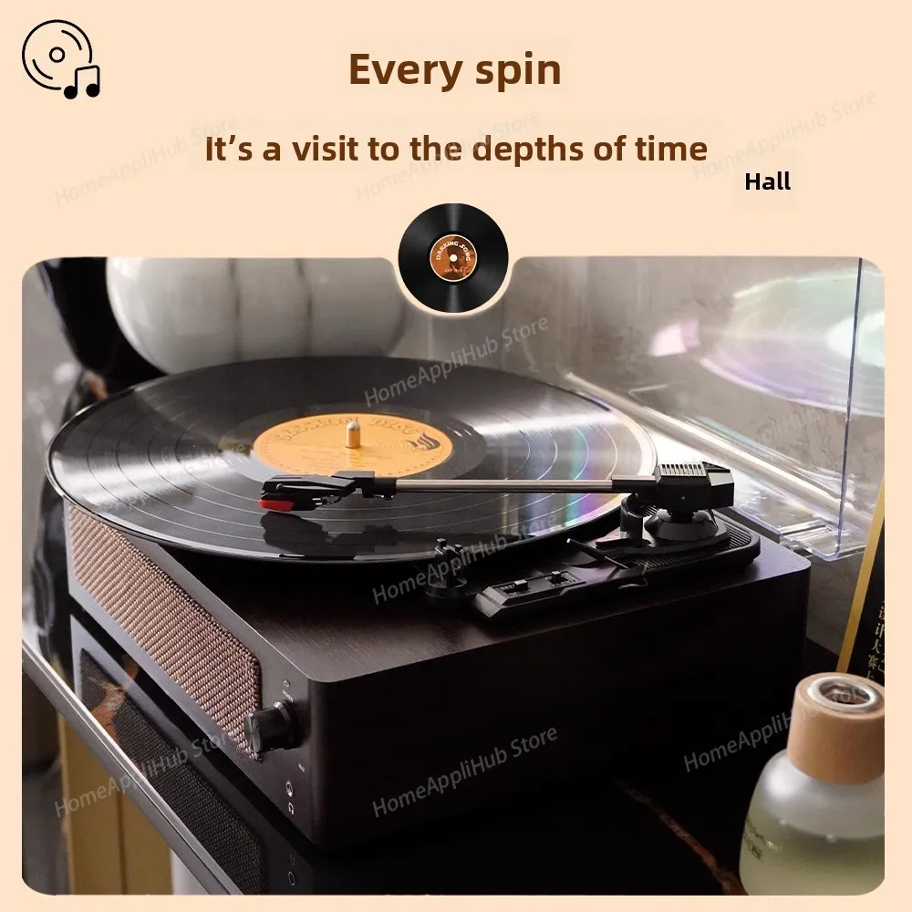 Vinyl Record Player, Vintage Gramophone, Record Player, Bluetooth Speaker, Speaker, Room European-style Decorative Items, Gifts