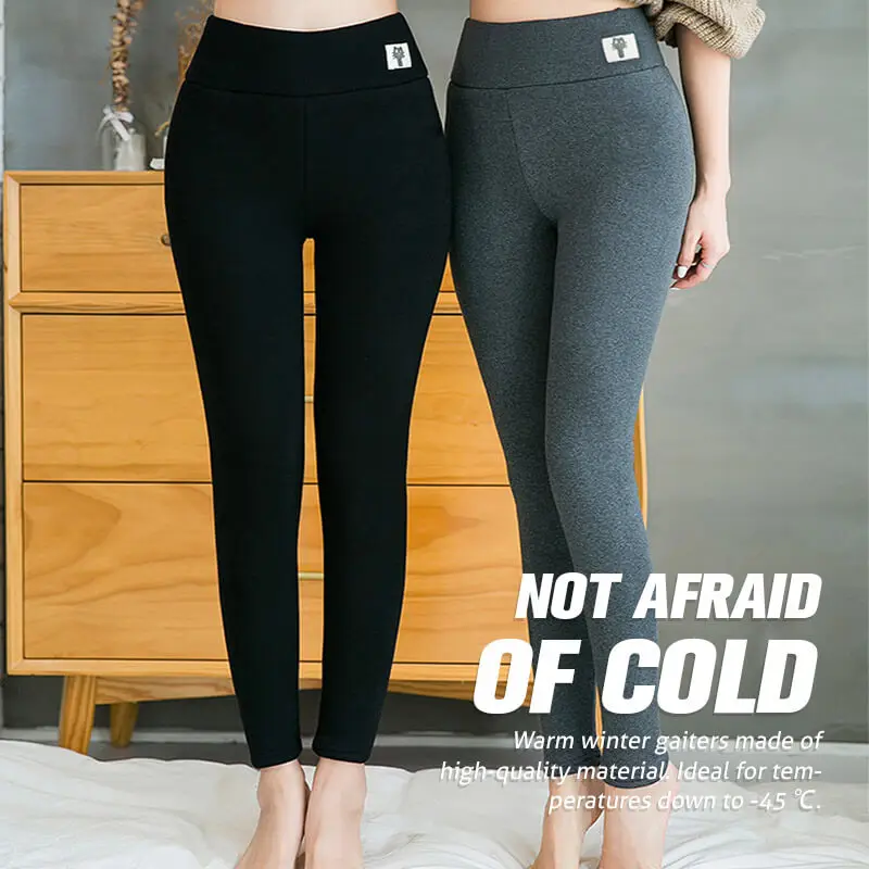 Women\'s Leggings Winter Warm Fleece Leggings Pants Thermal Warm Thickened Plush Slim Fit Winter Tights High Waisted Yoga Pants