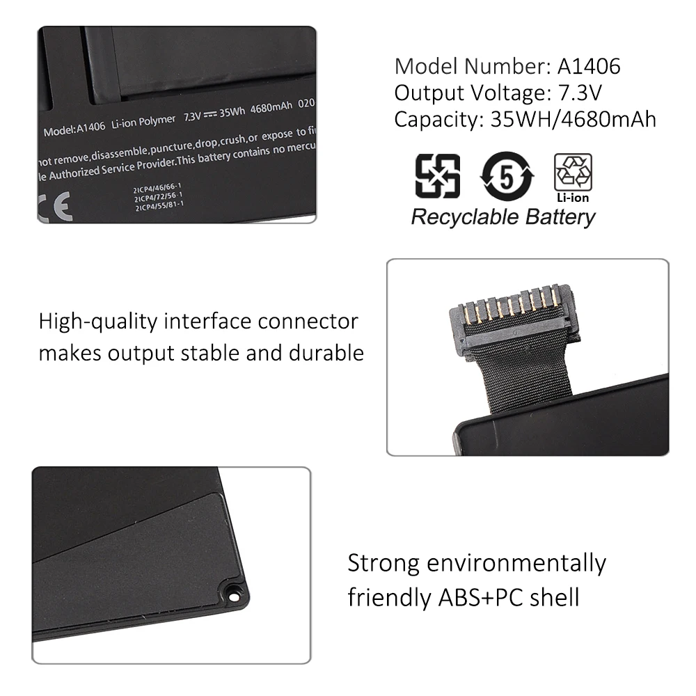 KingSener A1406 Laptop Battery for APPLE MacBook Air 11\