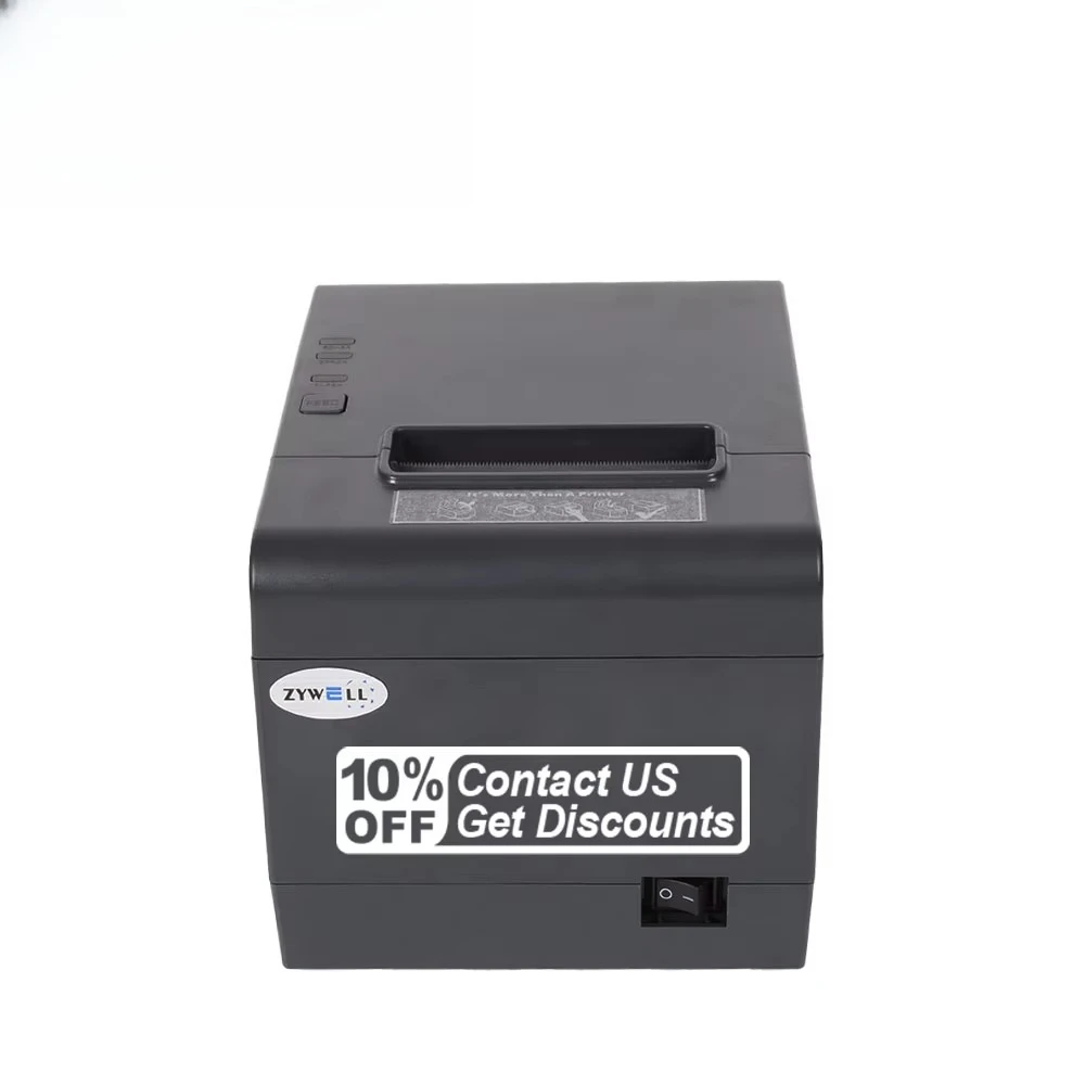 New 80mm USB LAN Thermal Receipt Printer ZYWELL ZY808 Impresora Trmica Ticket Printer
