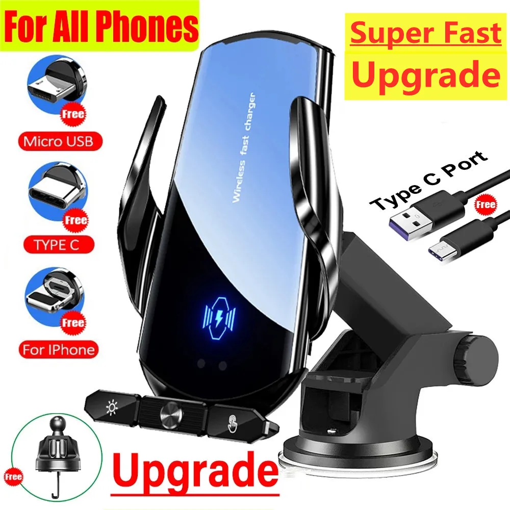 

Wireless Charger Car Auto Magnetic Air Vent Phone Holder For iPhone 14 13 12 Samsung Xiaomi Induction 15W Fast Charging Station