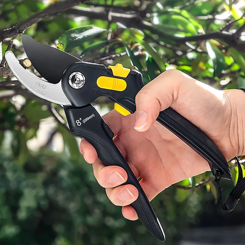 Садовые секаторы SK5 Ручные ножницы из высокоуглеродистой стали Сверхмощные садовые байпасные секаторы/ручные секаторы для фруктовых деревьев
