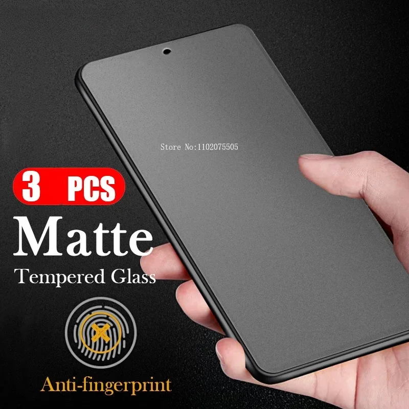 3pcs Matte Tempered Glass for Samsung A02S M31s M51 M10 M11 M20 M21 M30 M40 A51 A71 A52 A72 A32 Frosted Screen Protector