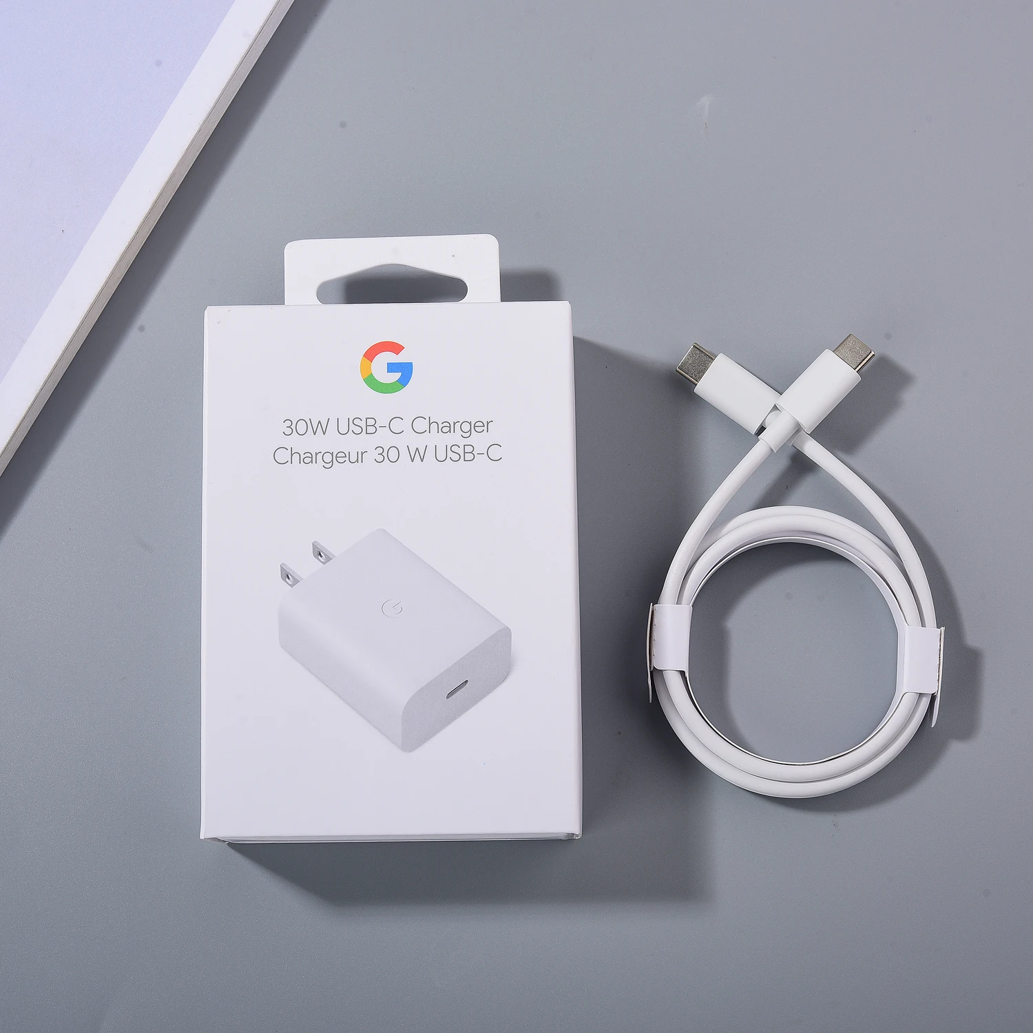 30W USB-C Charger for Google Pixel 9A 8A 7A 6A 5 PD Fast Wall Charging Adapter Compatible With USB-C Devices 1M USB C to C Cable