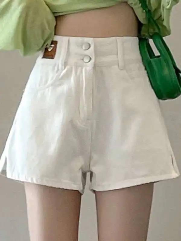 

New Sle High Waist Denim orts Women's Casual Aline Pants Cleanfit PU Leather Ladies Jeans plus Size Medium Elastici