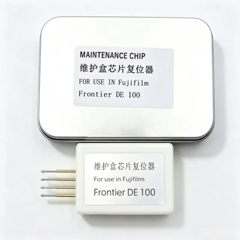 Чип декодера счетчика отработанных чернил для принтера Fuji DE100XD DE100-XD, запасная часть для сброса и замены блока обслуживания.
