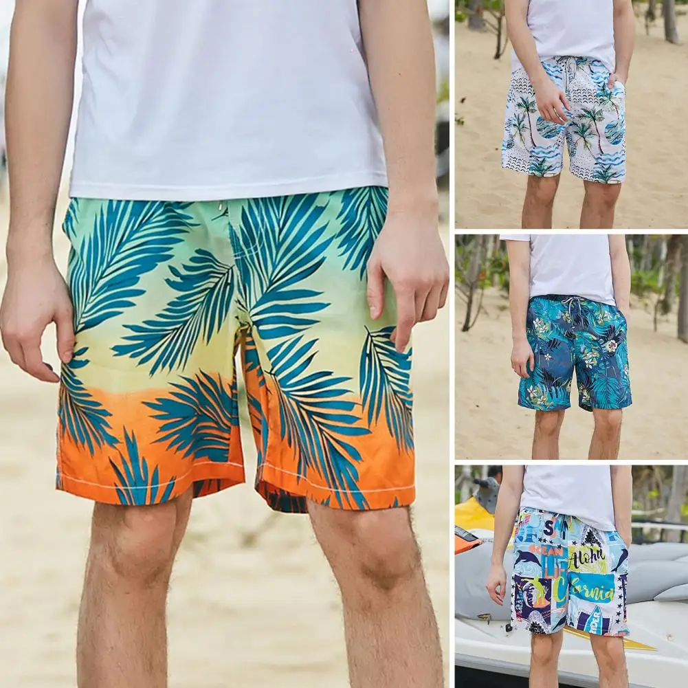 

2023 Summer Swimming Shorts Trunks Men Beach Shorts Camouflage Print Quick Dry Surf Shorts Drawstring Brand Casual Beachwear