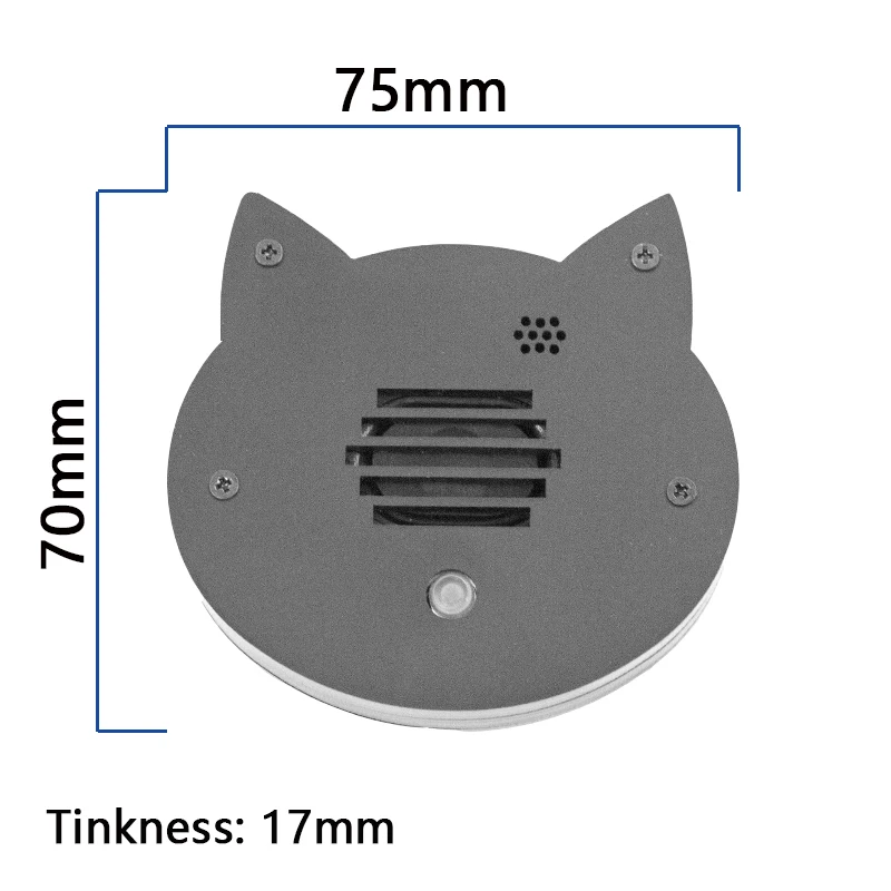 جهاز التحكم عن بعد الصوتي، طاقة الكمبيوتر على زر الطاقة للكمبيوتر المكتبي، مفتاح طاقة سطح المكتب الخارجي للقطط
