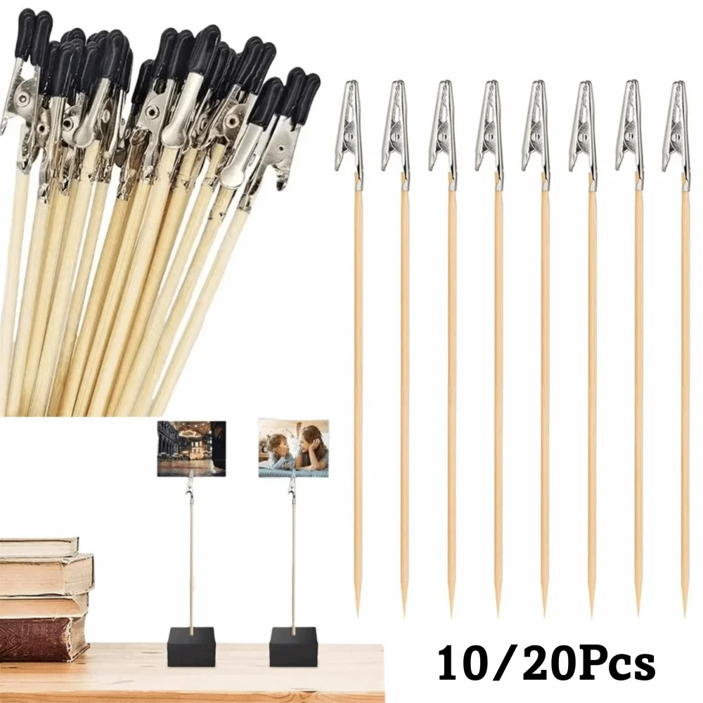 10/20PCS Metal Rubber Model Painting Stand Updated Design Modeling Tools Gundam Model Tools Long-tailed Wood Stick Detachable