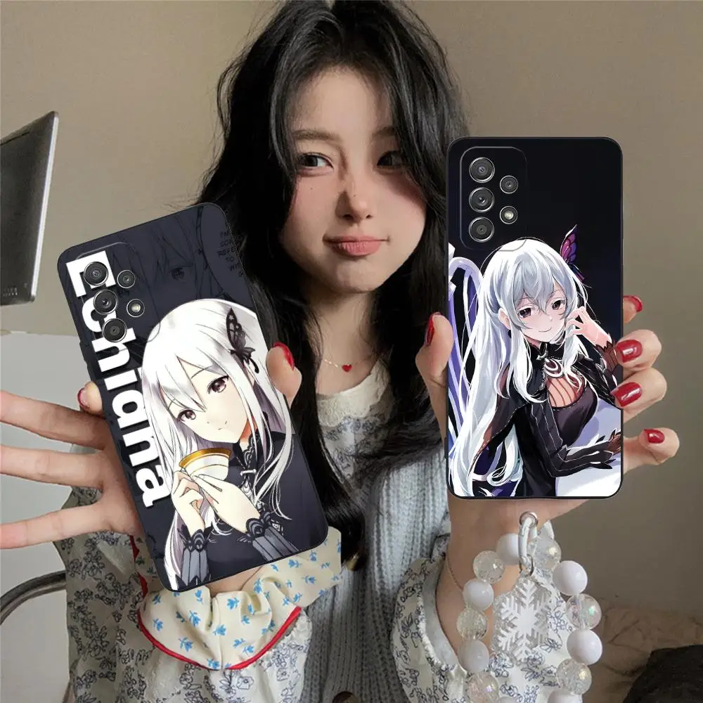 

Чехол для мобильного телефона ReZero Echidna для Samsung Galaxy M55 54 42 35 34 33 32 23 22 15 14 13 12 F55 5G, цветной чехол, роскошный