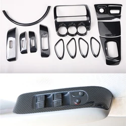 Fits Honda Jazz Fit Sedan 2004 2005 2006 2007 ABS Carbon Fiber Style Decoration Accessories Car Interior Mouldings Stickers