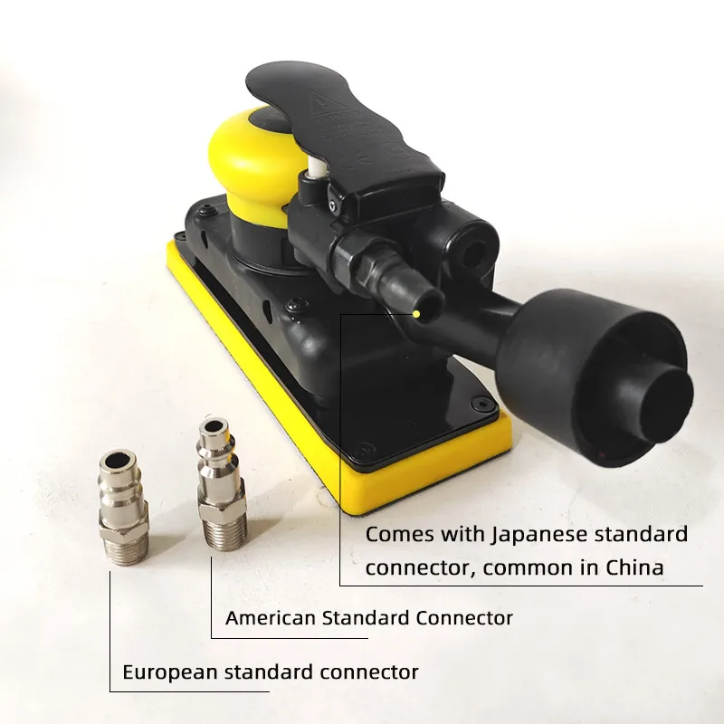 Rectangular Pneumatic Dry Sander Car Paint Putty Sander 70*198mm Sandpaper Machine Suitable For Mirka For Automobile