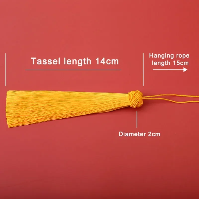 2-10Pcs 14cm Tassels with Pineapple Cap Silky Tassel Handmade Floss Bookmark Tassels with Loops for DIY Crafts Jewelry Making