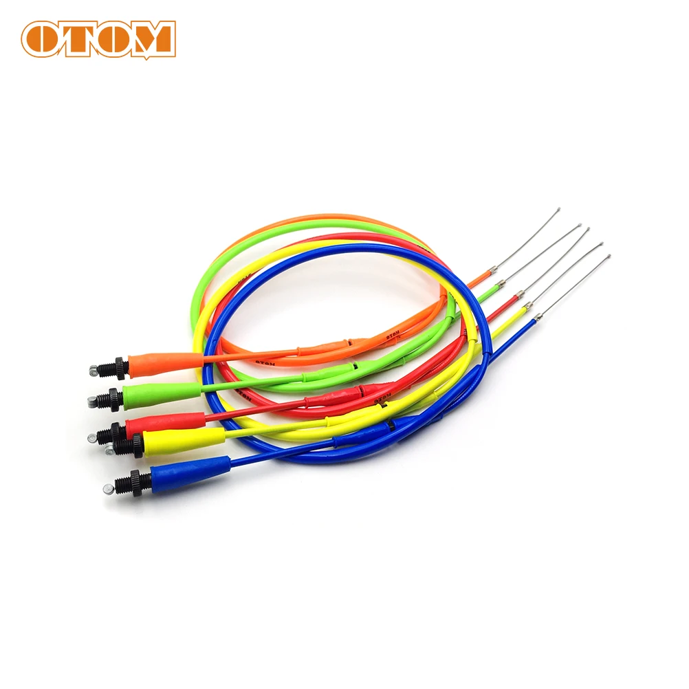 OTOM 1095mm Throttle Cable Stainless Steel Straight Head Motorcycle Accelerator Throttle Grip Cable Line Carburet Wire Universal