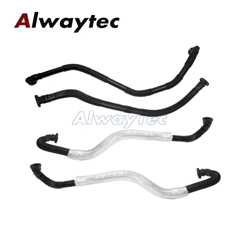 Crankcase Vent Valve Breather Hose Air Injection Pump Hose Line compatible with AUDI A4 A5 A6 A7 Q5 Q7 VW Touareg 2010-2015