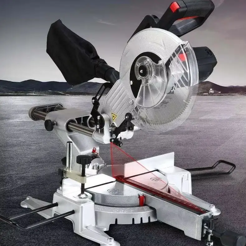 Stainless Steel Aluminum Alloy Cutting Machine 8 Inch/10 Inch Pull Rod Cutting Machine Oblique Cutting Saw 220V
