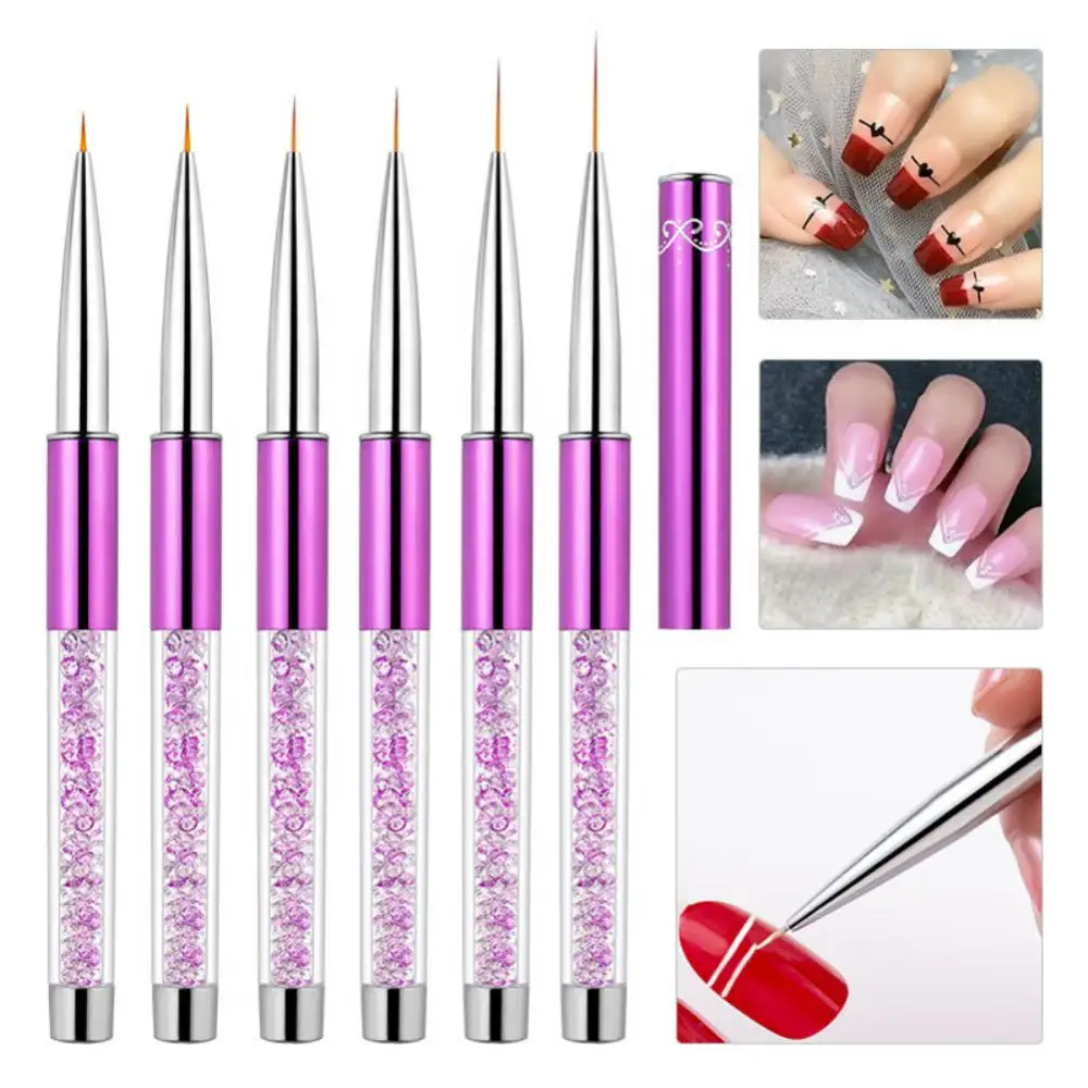 1~4PCS Set With Pen Cover Firm Economic Nail Care Brush Manicure Nail Accessories Nail Care Wire Pencil Will Not Fade