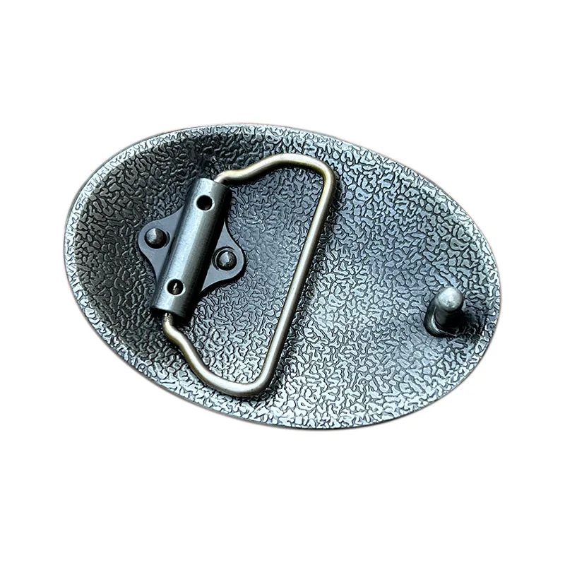 Boucle de ceinture de style occidental avec motif d'herbe Tang