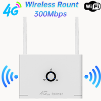 2025 New 4G Wireless Router 300Mbps 4G LTE CPE Router Modem LAN External Antenna with Sim Card Slot for Home Travel Work