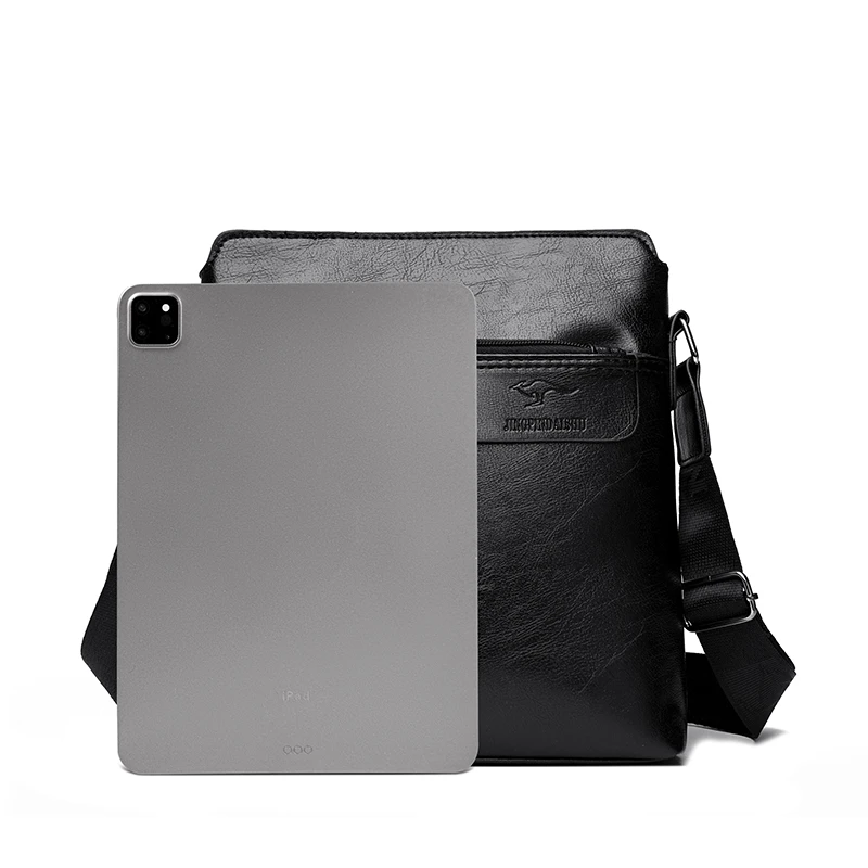 Business-Casual-Rucksack für Herren, Umhängetasche aus PU-Leder mit mehreren Fächern und großem Fassungsvermögen – Detail 20