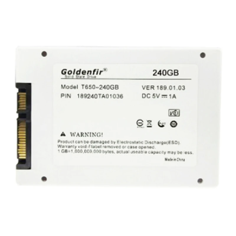 Hot TTKK Goldenfir 2 قطعة SSD 2.5 قرص صلب قرص أقراص الحالة الصلبة 2.5 بوصة SSD داخلي، 128 جيجابايت و 240 جيجابايت