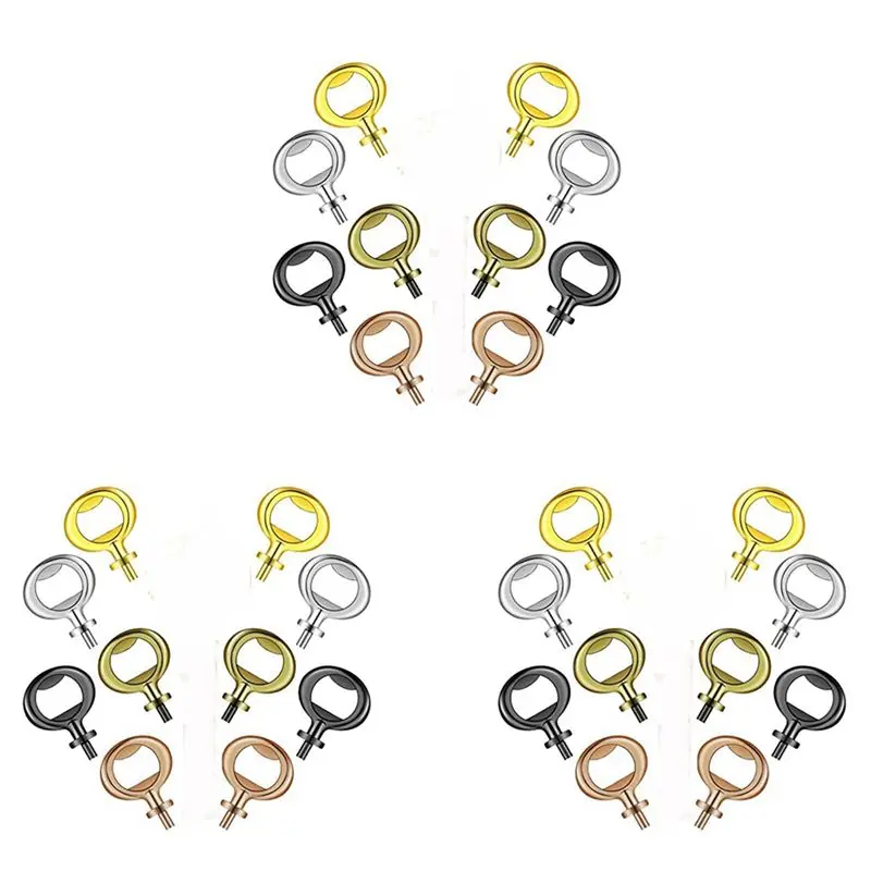 30 Pieces Bottle Opener Inserts Kit Bottle Opener Hardware Insert Beer Opener For Wedding DIY Craft Wood Turning Project-AT36