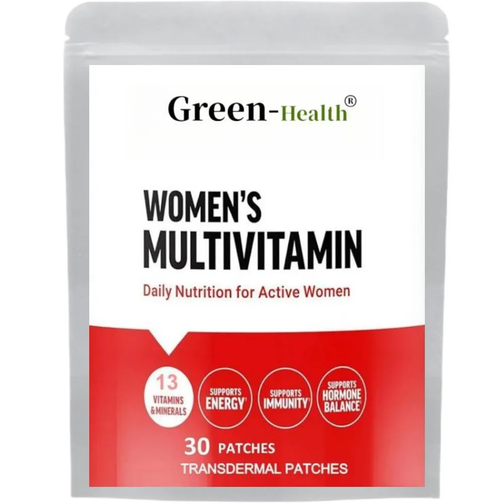 30 Patches Womens Multivitamin Transdermal Patches for Women to Support Hormone Balance, Energy, Immunity, Gut Health