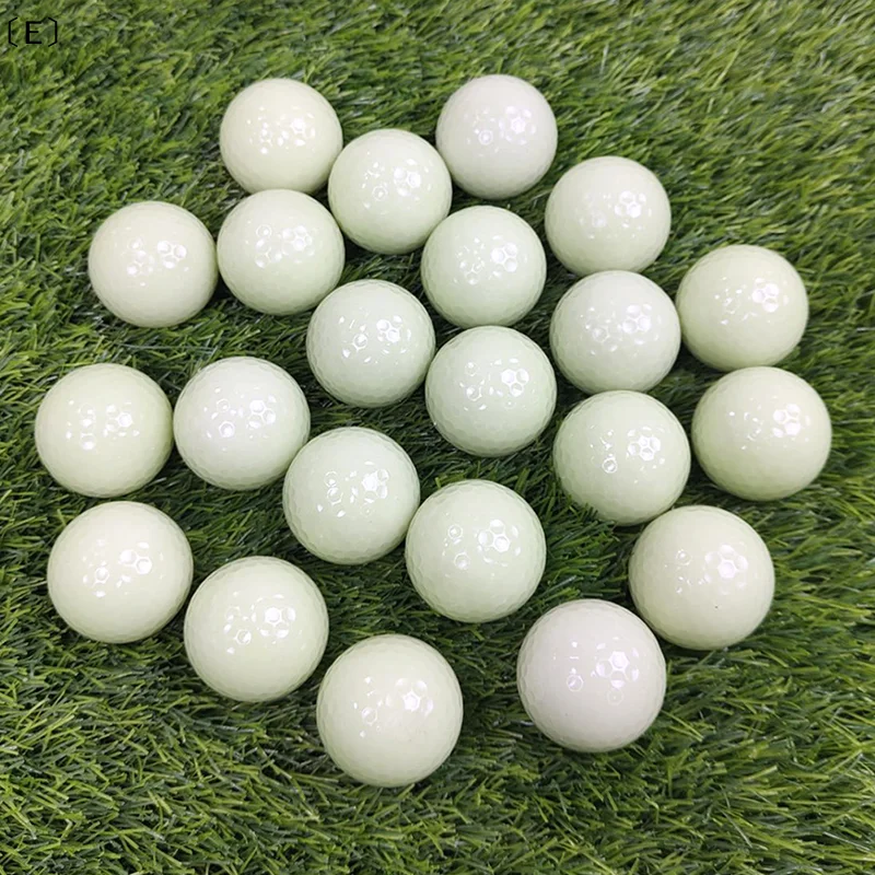 

〔E〕Luminous Golf Ball Glow Balls For Night Sports Fluorescent Glowing In The Dark Golf Ball Long Lasting Bright Luminous Ball