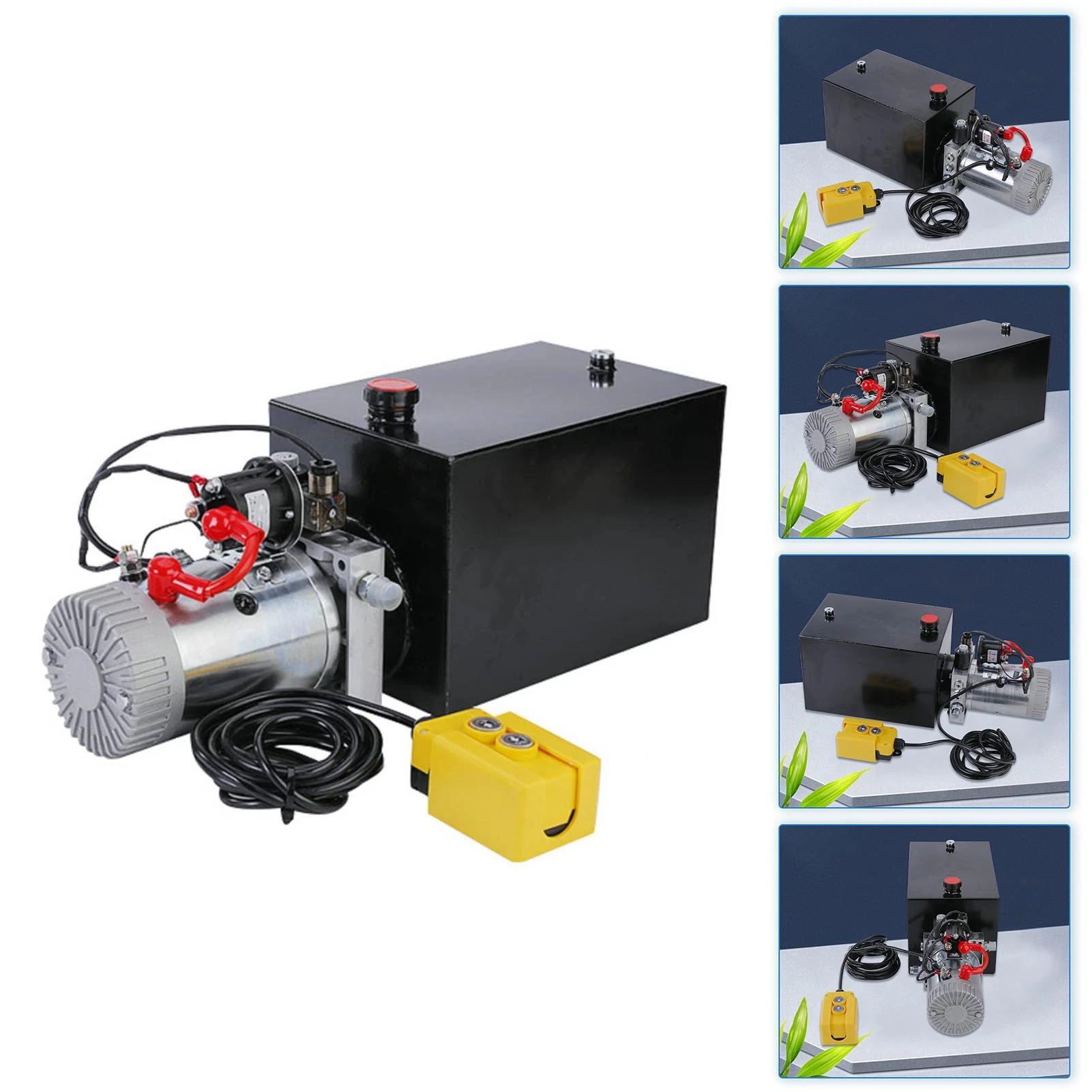Dump Trailer Pump 3KW  Motor 12L  Capacity Hydraulic Power Unit 15ft Wired Controller Sealed Structure for Lift