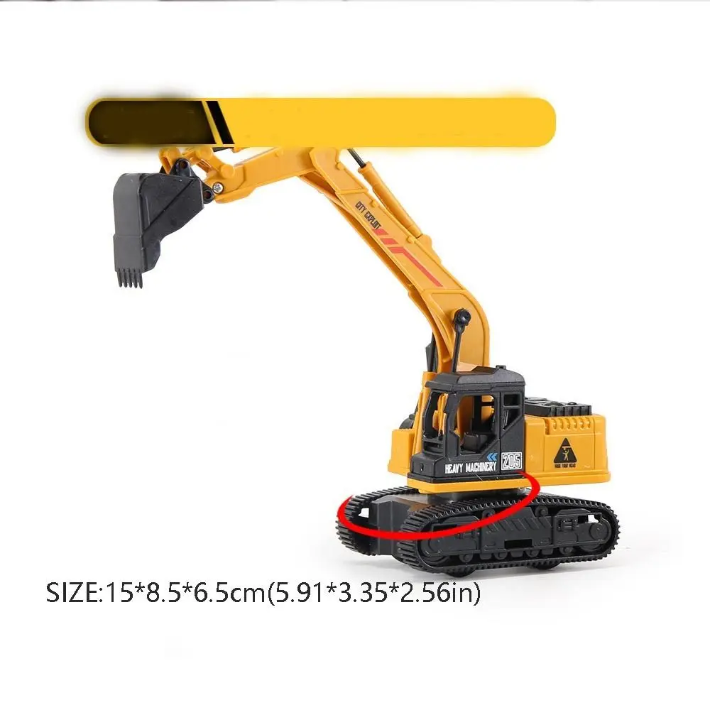 ของเล่นยานพาหนะพลาสติก City Construction Excavator รุ่น Inertial Gliding Crane วิศวกรรม Inertia รถรถบรรทุกเด็ก