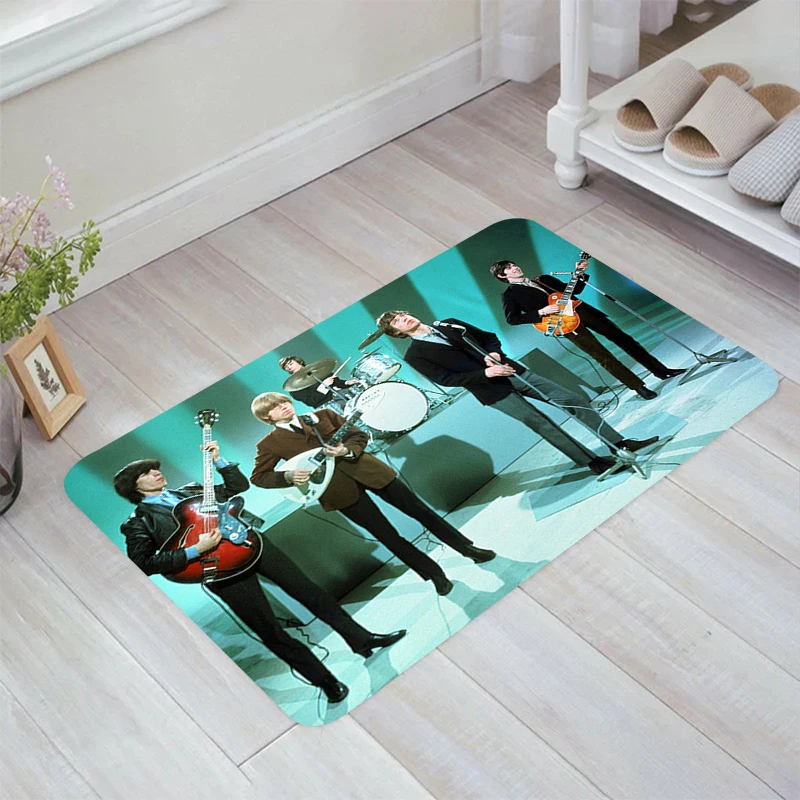 Rock Band R-Rolling S-Stones Floor Mat Living Room Rugs Carpets Home Balcony Kitchen Rug Carpet Entrance of House Foot Door Mats