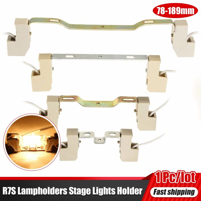 Flood Halogen Light Bulb 78/118/189mm R7S Ceramic Lamp Base Holder Adapter Socket R7S Lampholders Stage Lights Holder