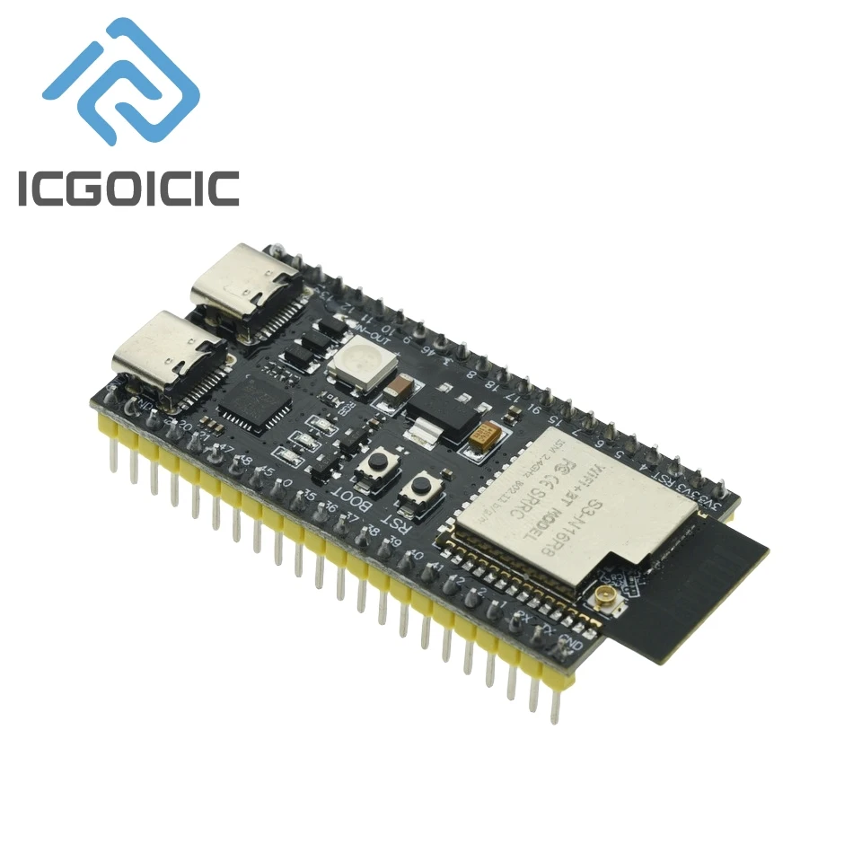 Placa de desenvolvimento ESP32-S3 MCU 2.4G Wifi + Bluetooth LE integrada S3-N16R8