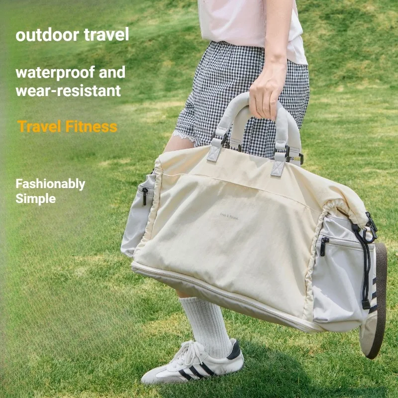Advanced large capacity travel bag, boarding bag, fashionable hand luggage bag, lightweight crossbody sports and fitness bag