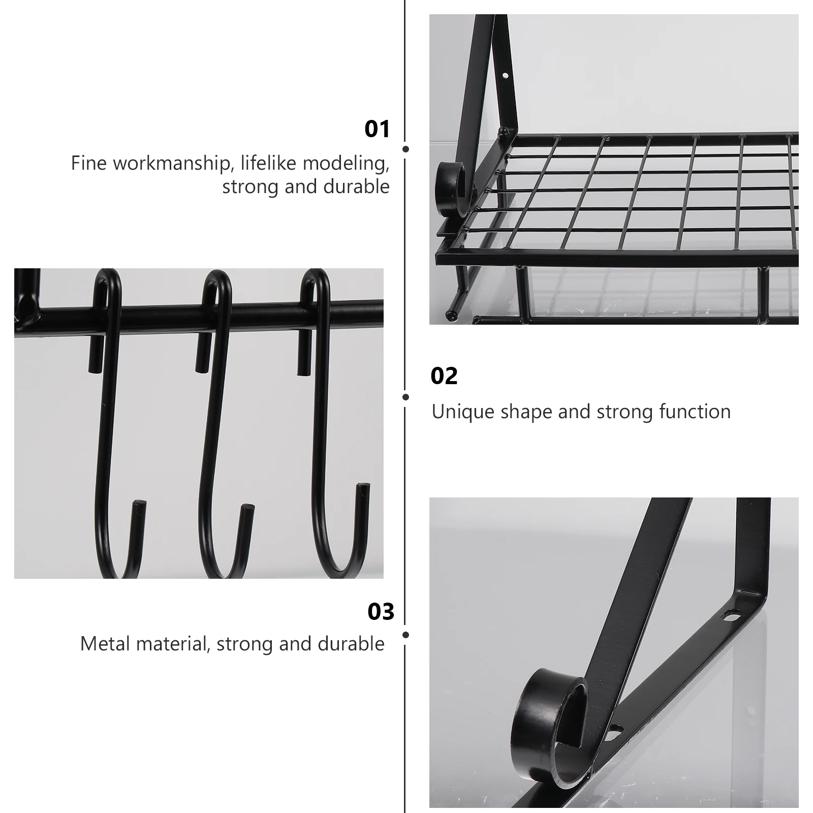 

1pc Iron Pot Holder Storage Foldable Wall Mounted Metal For Kitchen Organizer Pot Storage Rack Kitchen Accessory Wall Mount Rack
