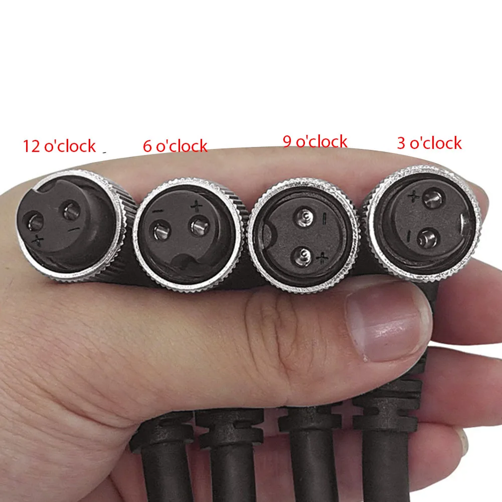 Electric Reel Power Cable 3/6/9/12 O'clock Battery Cable For DAI-WA Electric Fishing Reel Battery Power Cable Fishing Parts