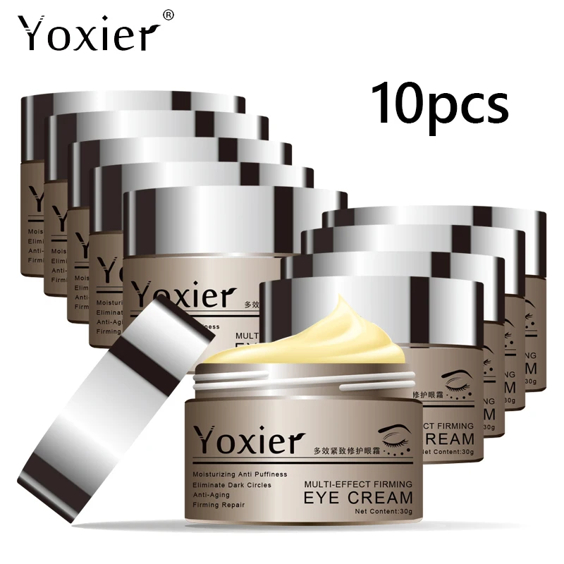 

10PCS Eye Cream Moisturizing Anti Aging Anti-Drying Remove Dark Circles Eliminate Edema Firming Lifting Brighten Skin Colour