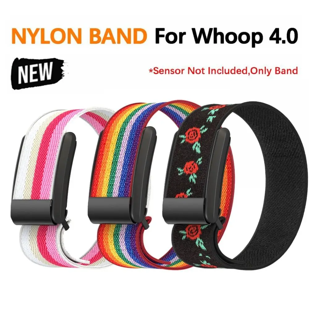 

High Quality Nylon Fitness Band Adjustable Elastic Fitness Tracking Band Multicolour Portable Sports Wristband for Whoop 4.0