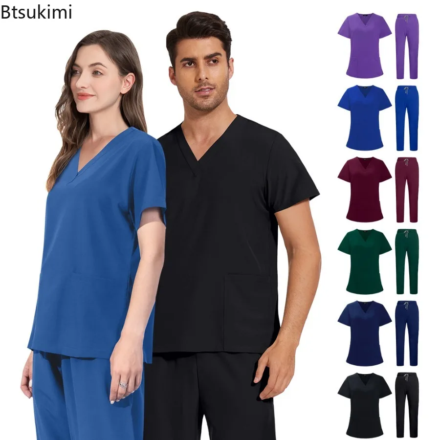 uniformes-medicos-unissex-suprimentos-para-clinicas-dentarias-camisa-e-calcas-para-enfermeiras-roupas-de-trabalho-para-servicos-de-saude-e-veterinarios