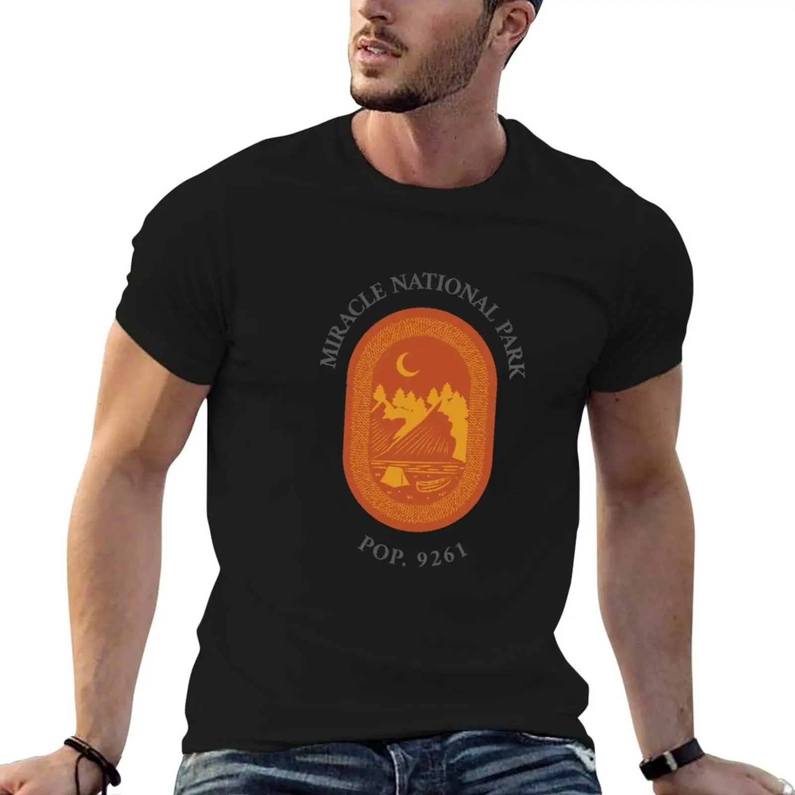 Miracle National Park Tee T-Shirt Performance Workout Tee-shirt à manches courtes pour entraînement