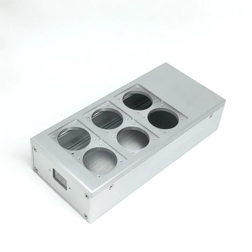 Full aluminum HIFI EU power case European standard American Standards power socket chassis HiFi DIY