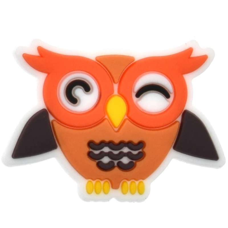 Owl Shoe Charms for Crocs Sandals Kids Clogs Pins Boy Girls Badges Men Jeans Women Decorations Buckle Shoes Accessories